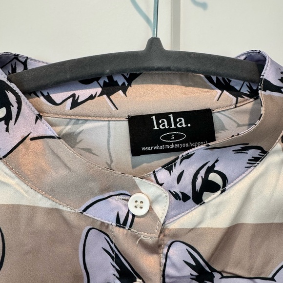 LALA ORIGINAL Lala Satin Playsuit in Cool Cat - Picture 5 of 9